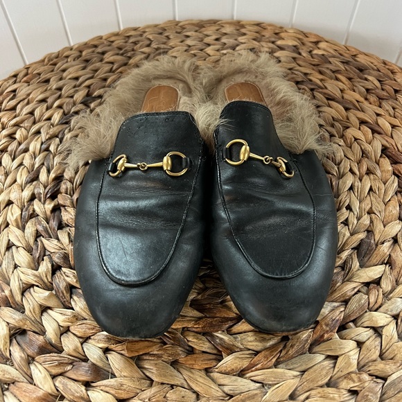 GUCCI 2015 RE-EDITION WOMEN'S PRINCETOWN FUR SLIDES - Picture 3 of 6